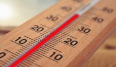 Thermometer steuert auf 40 Grad zu