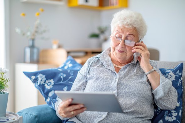 Senior woman at home Senior woman at home