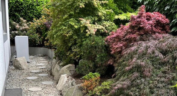 Wärmepumpe und Hangsicherung der Familie Crux